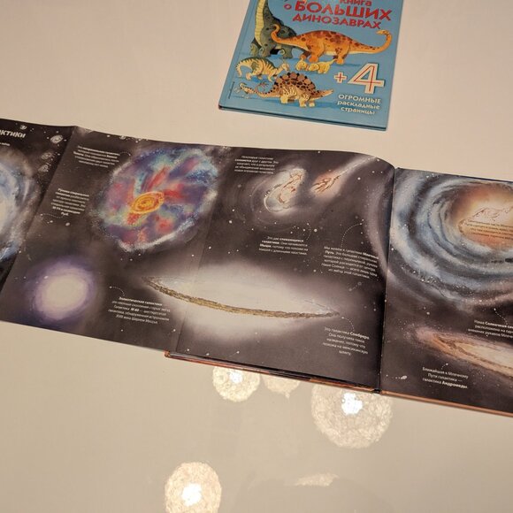 Большая Книга О Динозаврах И О Космосе С Раскладными Страницами In Russian - Picture 5 of 8